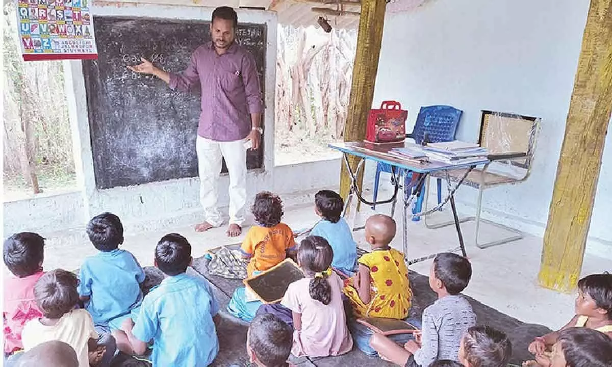 School Education Saga-XVII: English teaching gives jitters to migrant children in forest areas