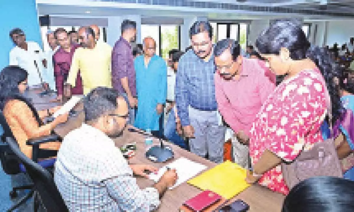 Collector urges officials to speedily dispose of pending grievances