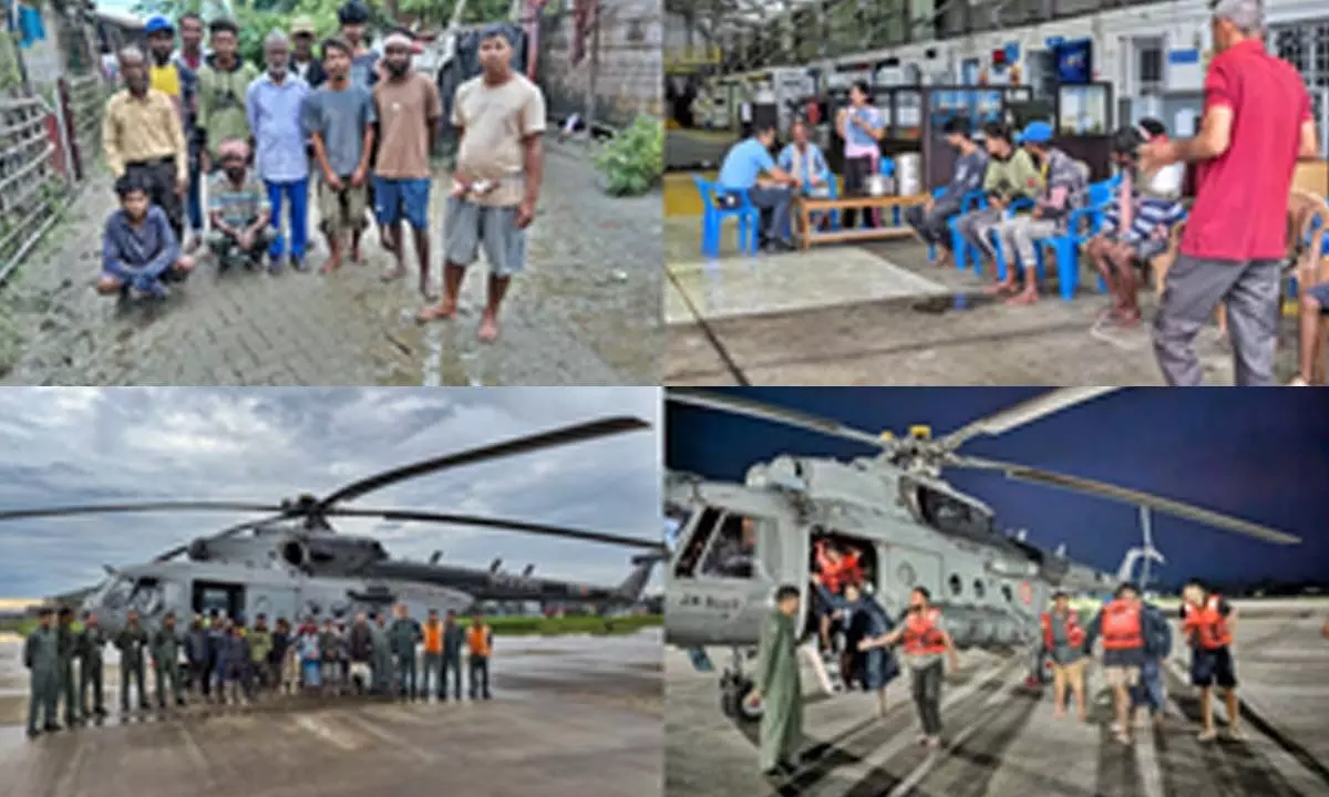 IAF rescues 13 fishermen stranded on Brahmaputra island in Assam