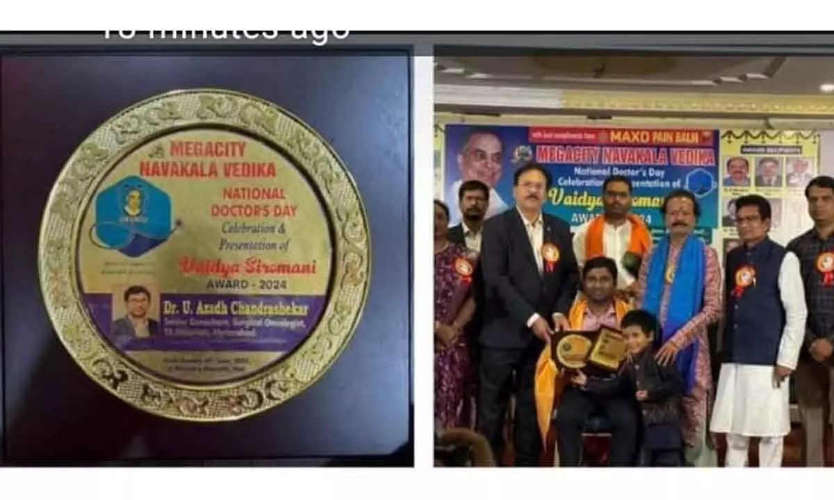 Dr. Chandra Sekhar Azad has felicitated with , the Vaidya Shiromani