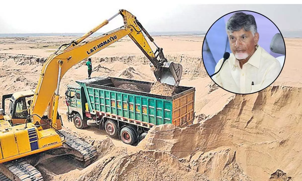 Chandrababu Naidu Decides to Continue Free Sand Scheme from July 8