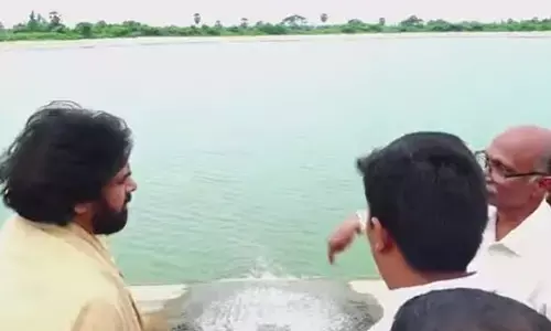 Pawan Kalyan inspected the protected drinking water tank in Vakatippa