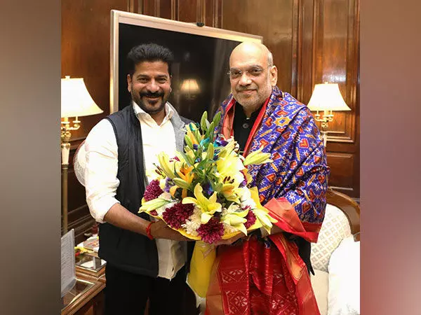 Revanth Reddy Meets Union Home Minister Amit Shah, briefs on state issues