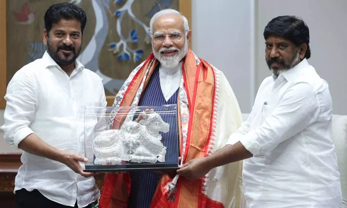 Telangana CM Revanth Reddy Meets PM Modi, seeks funds