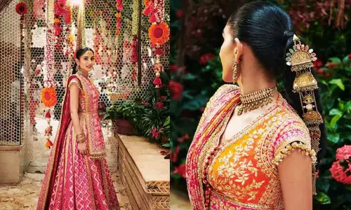 Radhika Merchant Stuns at Mameru Ceremony in Custom Manish Malhotra Ensemble and Heirloom Jewels