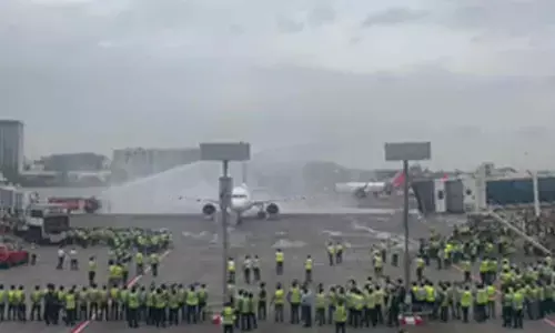 Team accorded water salute after plane lands, Mumbai buzzing with chants of ‘India ka Raja Rohit Sharma’ as champions return