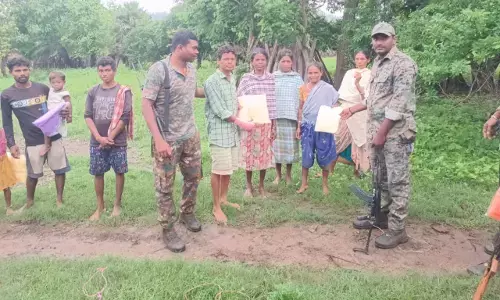 Charla police conducted cordon and search operation in Korkat Padu village of Charla Mandal