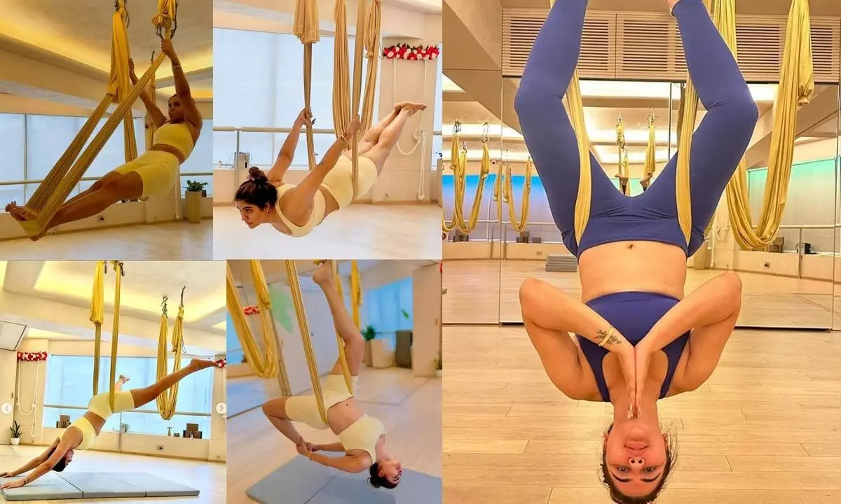 ‘Understanding law of anti-gravity’, actress Deepti Sadhwani drops pics doing aerial yoga