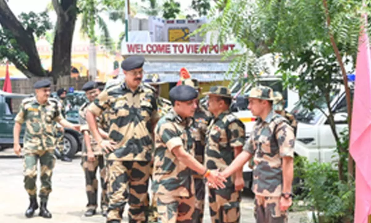 BSF ADG reviews construction of Composite BOP along strategic Indo-Bangladesh border