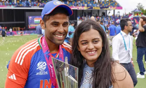 Suryakumar visits Marigudi temple with wife Devisha after T20 World Cup triumph