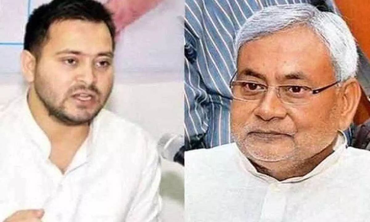Tejashwi Yadav Criticizes Bihar CM Nitish Kumar After Viral Video Of Foot-Touching Gesture