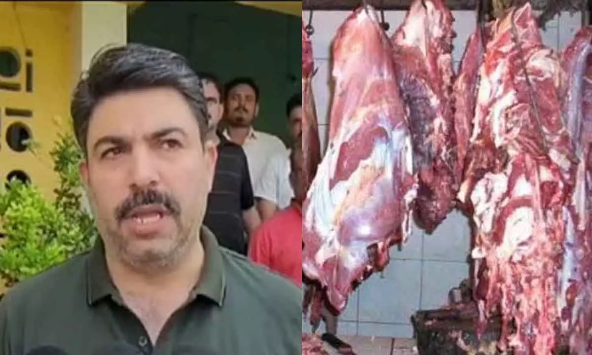 BJP MLA Shalabh Mani Tripathi Demands Closure of Illegal Meat Shops in Deoria