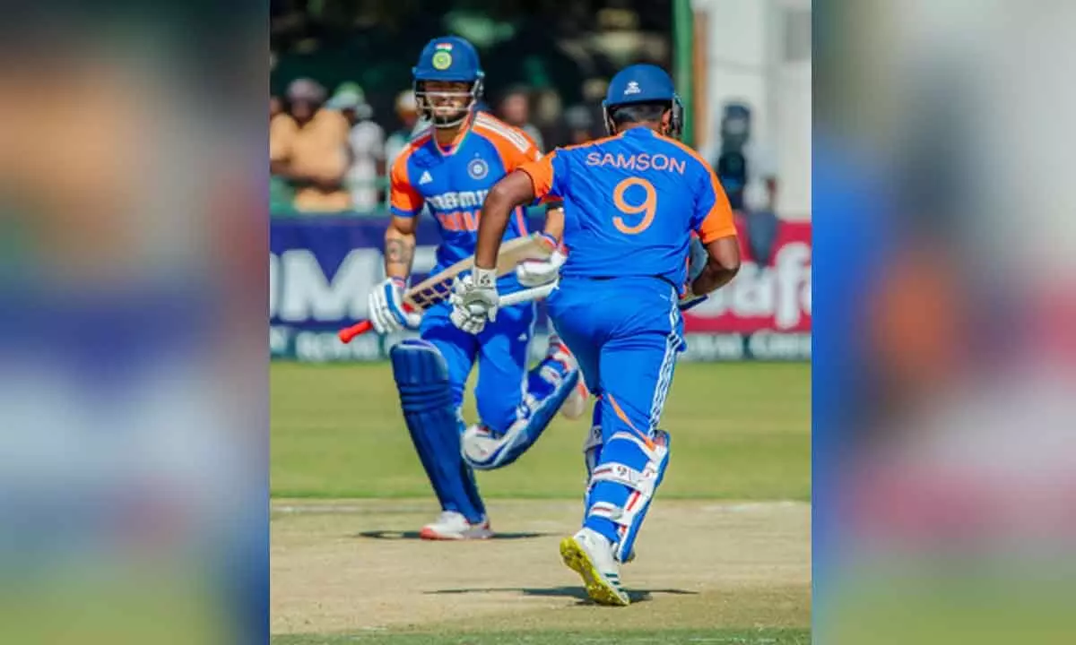 5th T20I: Sanju Samson’s 58 & Shivam Dube’s cameo powers India to 167/6 against Zimbabwe