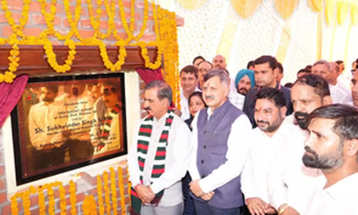 Himachal CM lays foundation stone of tourism complex in Bilaspur