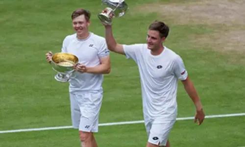 Wimbledon: Heliovaara and Patten save three championship-point to win mens doubles title