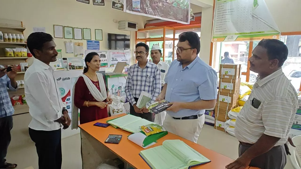 District Collector Badavath Santosh Visits Farmers Fields and Inquires About Crops