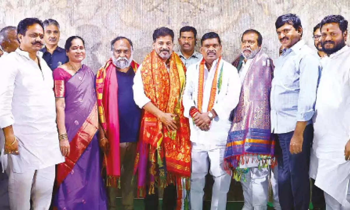 Patancheru MLA Mahipal Reddy joins Congress