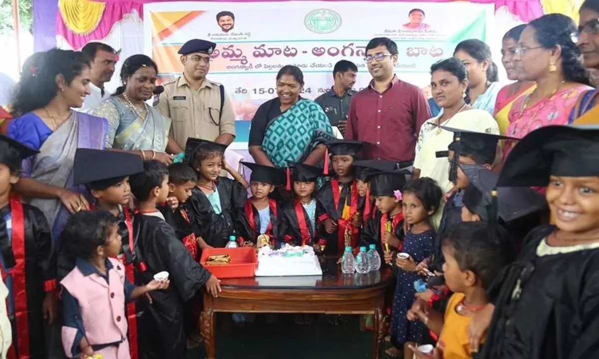 Seethakka launches ‘Amma Mata - Anganwadi Bata’