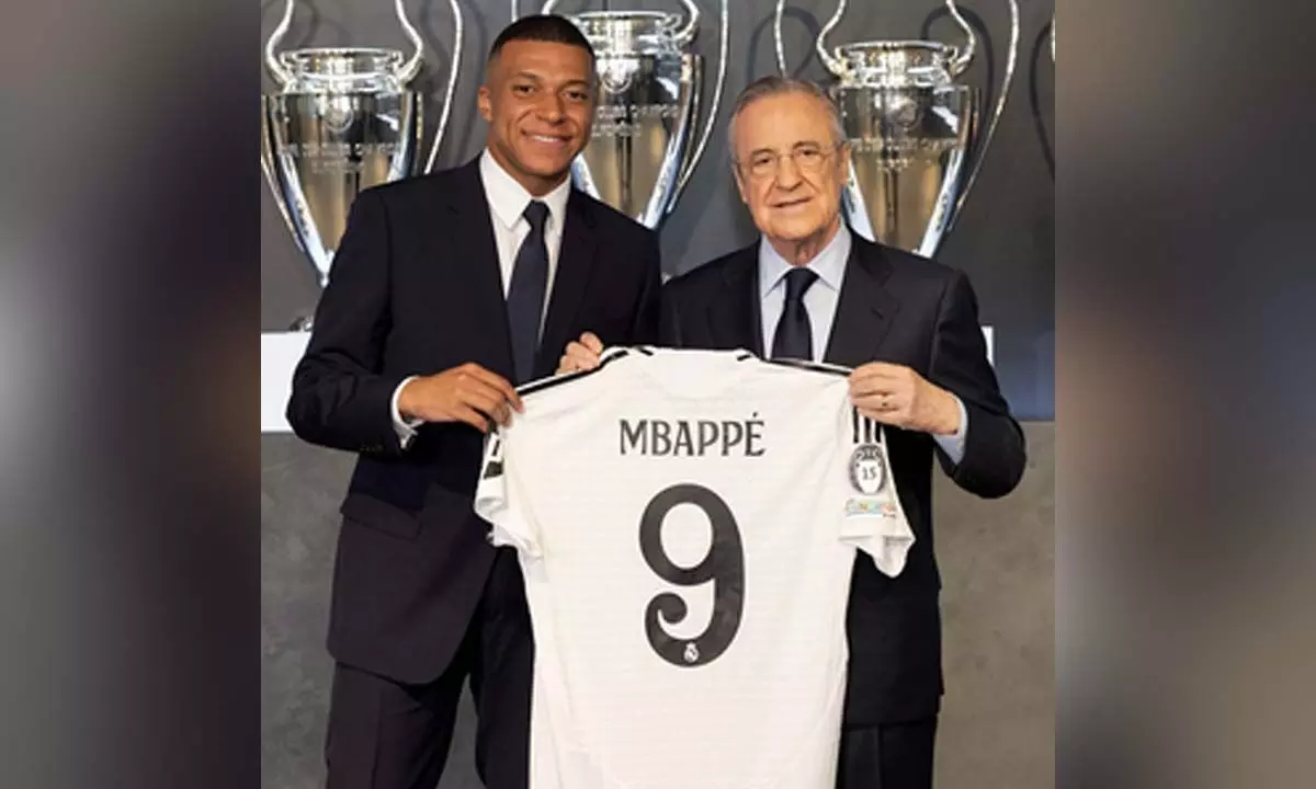 Kylian Mbappe unveiled as Real Madrid player at Santiago Bernabeu