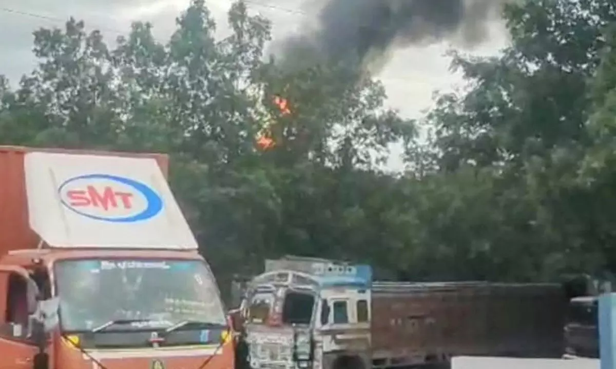 Fire accident at chemical company, SEZ