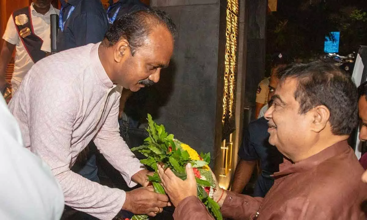 Union Minister Nitin Gadkari in Tirumala