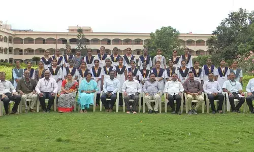 St Ann’s College of Engineering & Technology, Chirala students with faculty