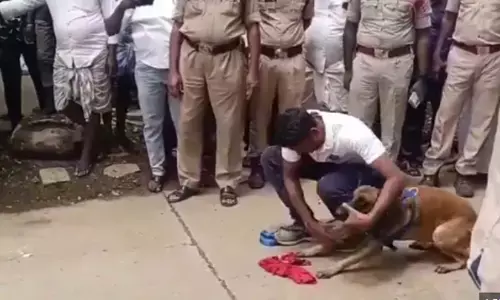 Police searching for the body of victim with help of snifer dog in Mucchumarri rape and murder case                          (File picture)