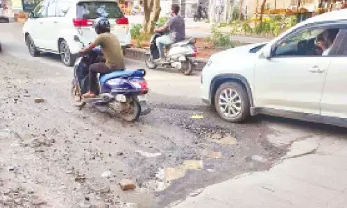 Hyderabad: Potholed roads in Bachupally turn nightmare for commuters