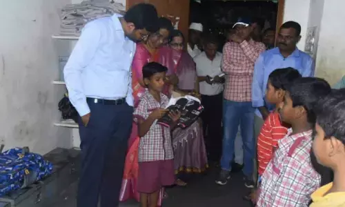 DC BM Santhosh Surprise Visit to the Urban Residential School.