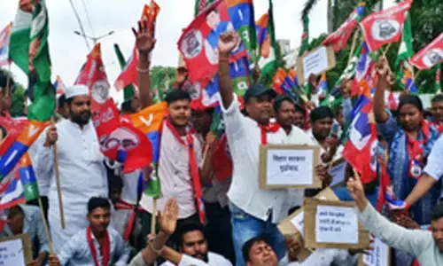 India bloc organises ‘Aakrosh March’ in Patna
