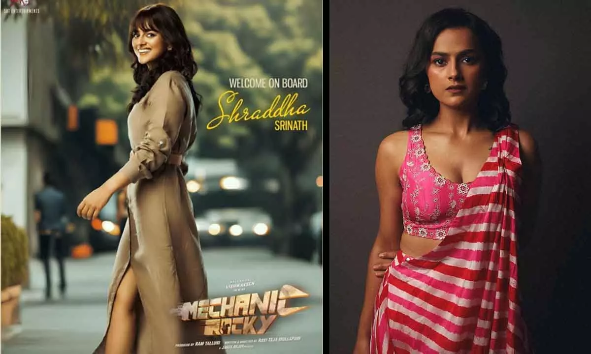 Vishwak Sen’s ‘Mechanic Rocky’ team welcomes Shraddha Srinath on board