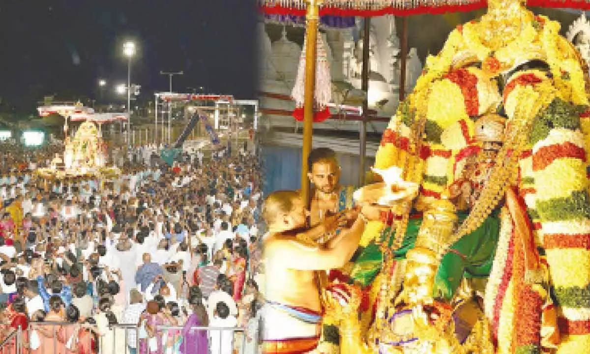 Glorious Guru Pournami Garuda Seva held at Tirumala