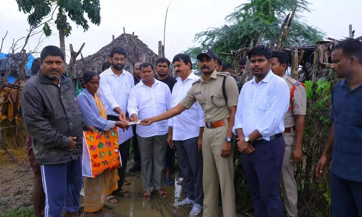 Minister Ponguleti Srinivas Reddy Assures Support for Flood-Affected Families in Peddavagu