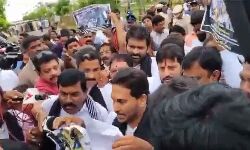YS Jagan and MLAs of YSRCP arrives in black scarves to assembly in protest of attacks in the state YS Jagan and MLAs of YSRCP arrives in black scarves to assembly in protest of attacks in the state