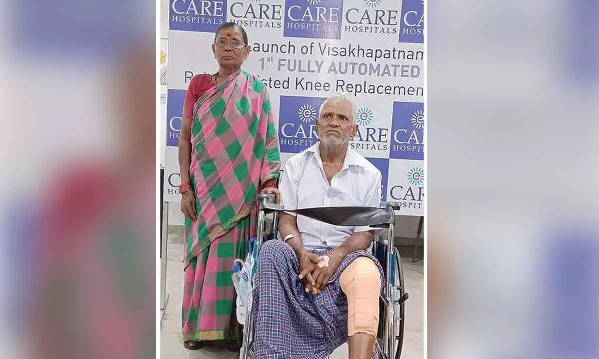 Care Hospitals successfully completed its first robotic knee replacement surgery in Visakhapatnam