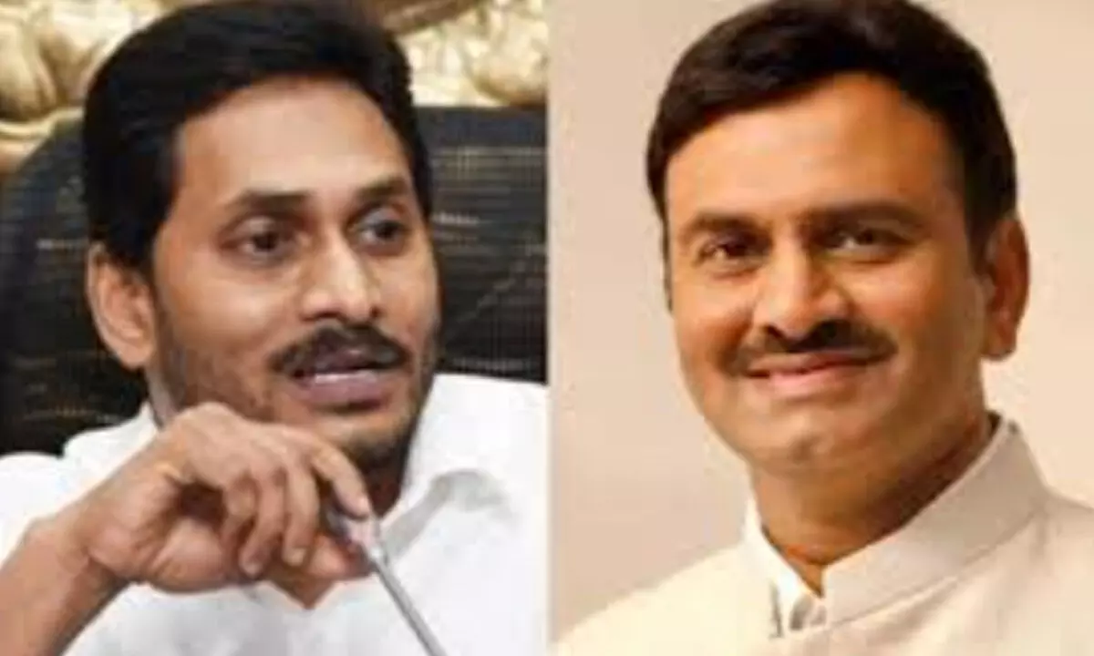 RRR shakes hand with Jagan, requests him not to skip House