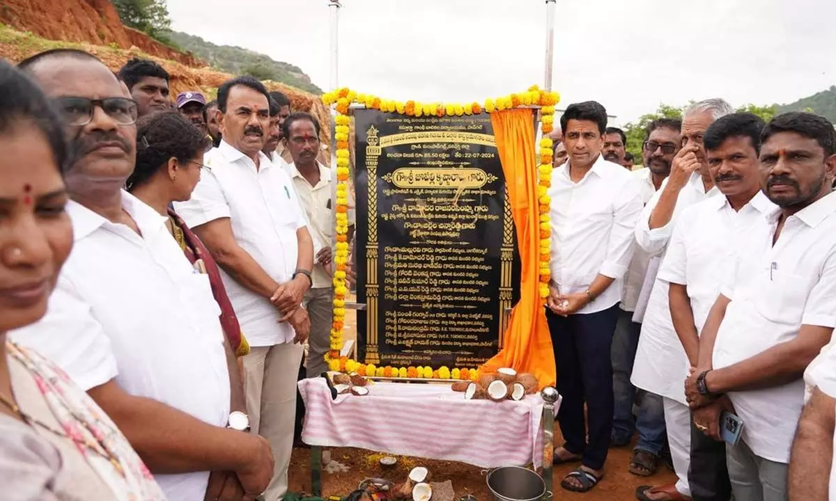 Jupally lays foundation stone for classrooms