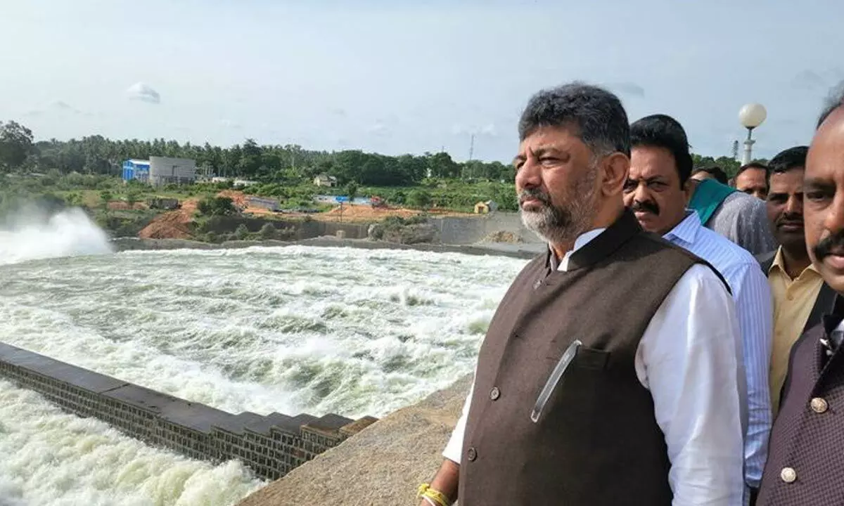 30 tmc ft water released to Tamil Nadu: DK Shivakumar