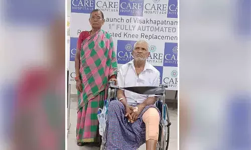 Care Hospitals successfully completed its first robotic knee replacement surgery in Visakhapatnam