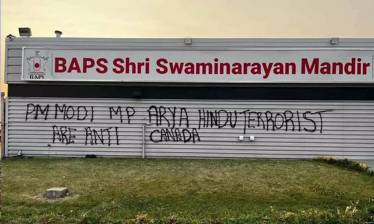 BAPS Hindu temple in Canada vandalised