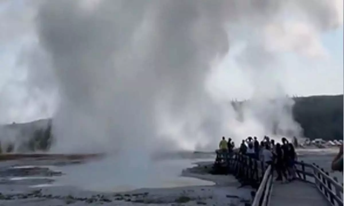 Hydrothermal explosion in US Yellowstone National Park damages boardwalk