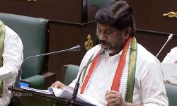 Bhatti Vikramarka accuses the past government of reason for the lack of water  due to the construction of projects without quality.