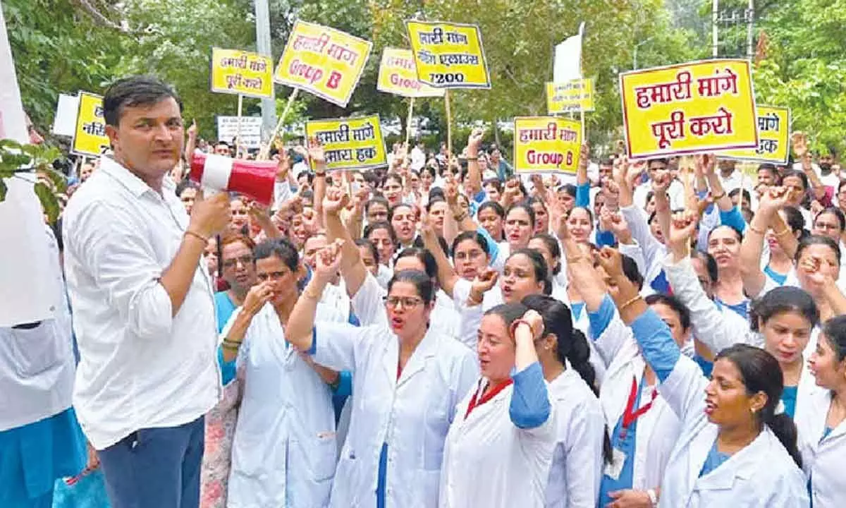 Govt doctors go on indefinite strike in Haryana, services hit in hospitals