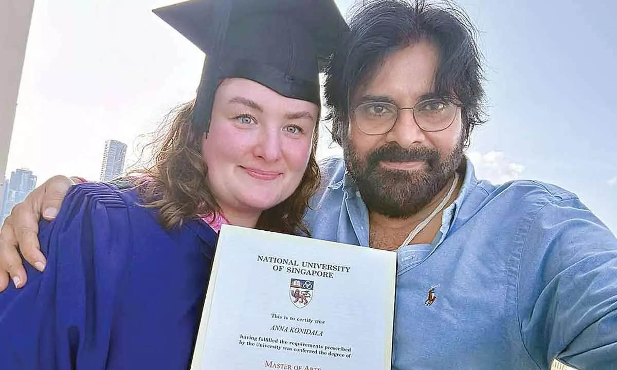 Pawan Kalyan celebrates wife’s graduation in Singapore