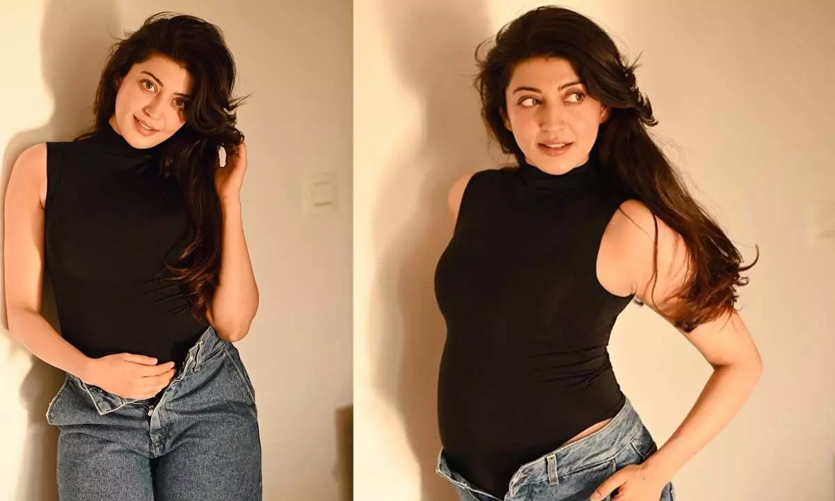 Pranitha Subhash flaunts baby bump with radiant pregnancy glow