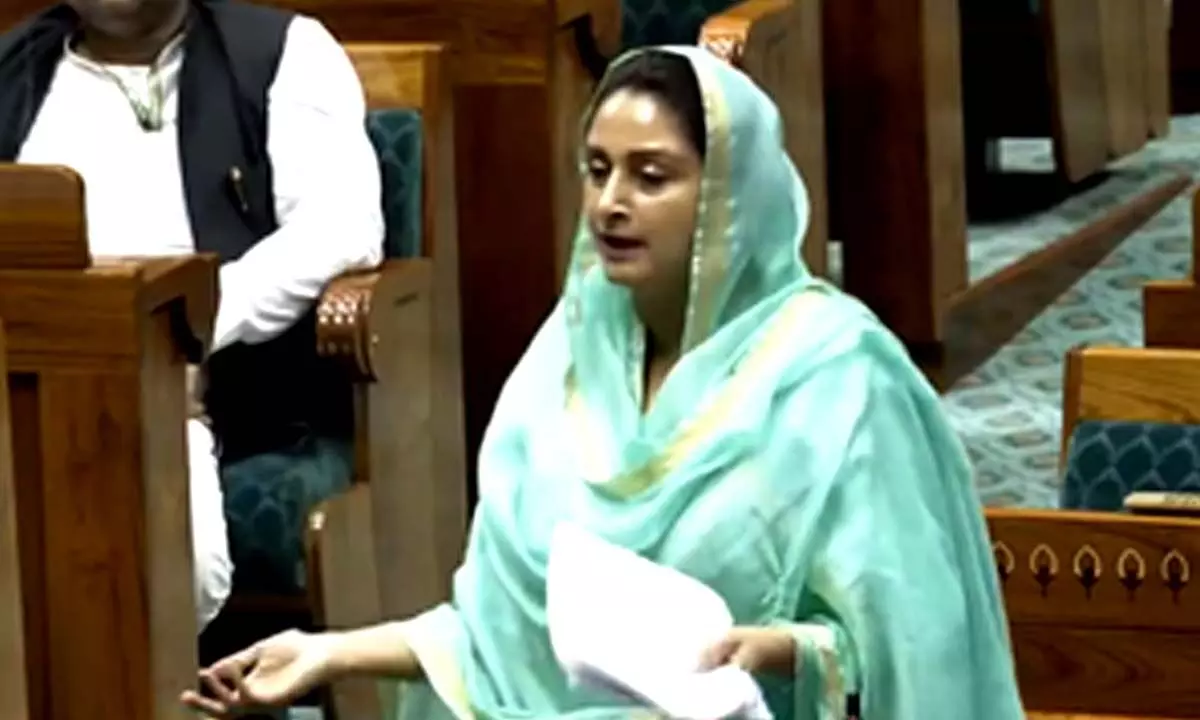 Harsimrat Kaur slams Centre for not granting MSP on crops as per Swaminathan report