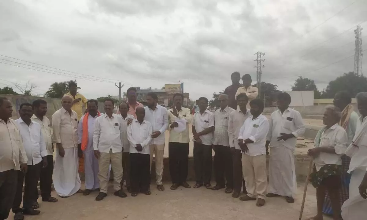 All Party Committee Visit Pedda Vagu Bridge Construction in Ieeja Municipality