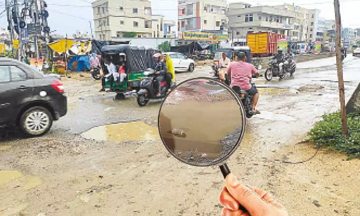 Oh! Potholed roads in Ameenpur turn a nightmare for commuters