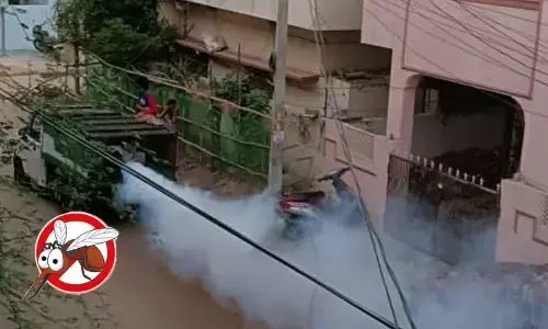 A door-to-door programme was held on Friday to educate households about cleaning of overhead tanks, sumps, flower pots, refrigerators and all places in the house and surroundings that may lead to breeding of mosquitoes