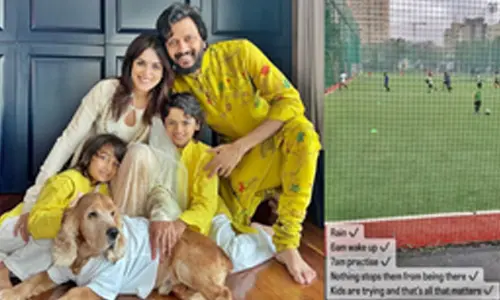 Genelia Deshmukh shares video of kids practicing football in rain: Nothing stops them
